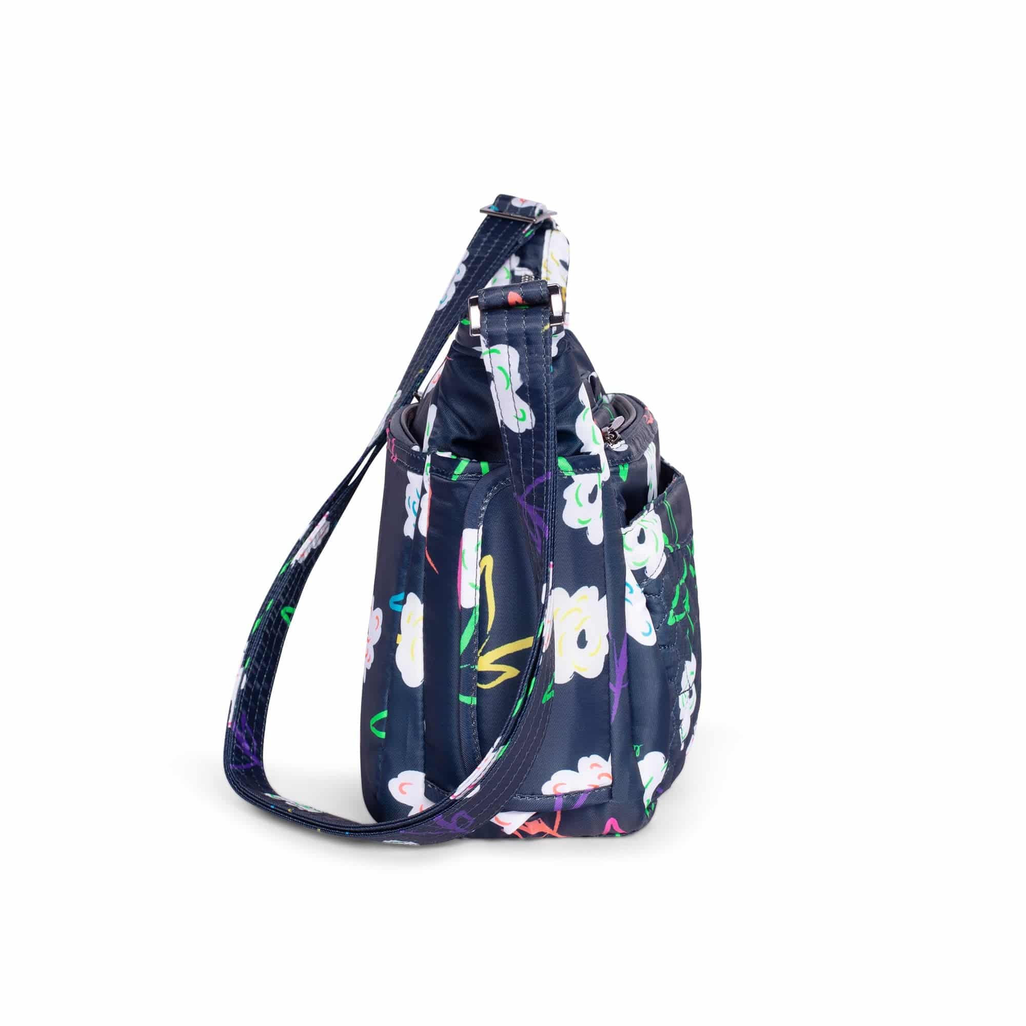 Flutter SE Crossbody Bag - BRIGHT FLORAL - FlutterSE_BrightFloral_03
